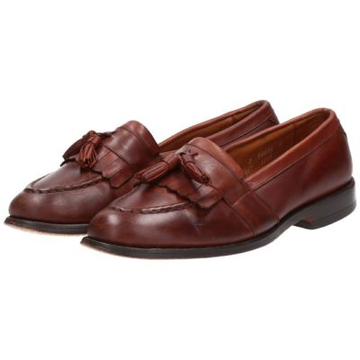 アレンエドモンズALLEN EDMONDSキルトタッセルローファー3777赤茶 古着 アレンエドモンズ ALLEN EDMONDS Cody キルト タッセル