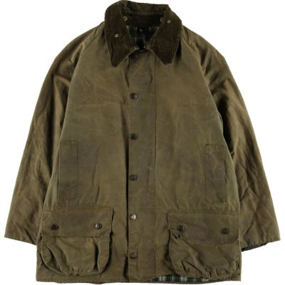 古着 90年代 バブアー Barbour BORDER ボーダー 旧3ワラント ワックスコットン オイルドジャケット 英国製 C40 メンズM相当  ヴィンテージ /evb007779 【中古】 【241021】 【K2411-200pt】 | 古着屋JAM（ジャム）