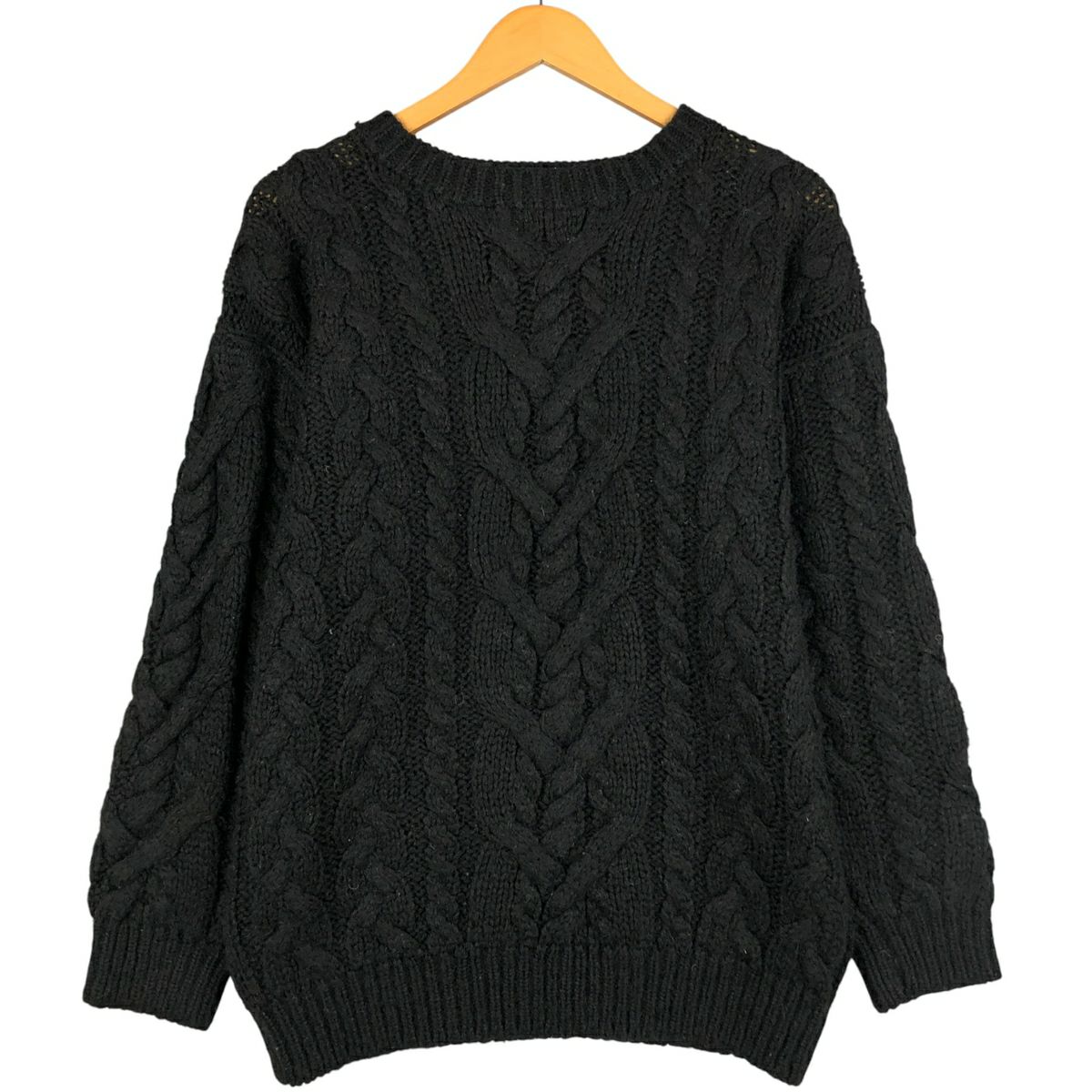 生成り フラワー エクアドルニットタイプ ロールネック ウールニット