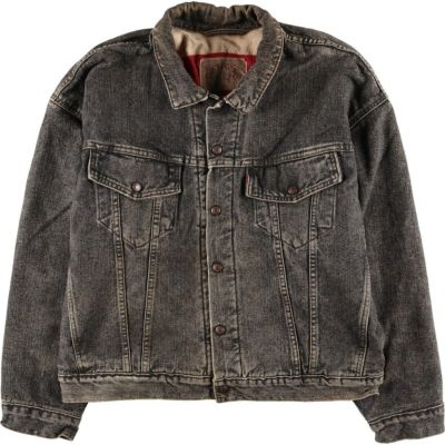 古着 90年代 リーバイス Levi's 70427-4159 ブラック デニムジャケット