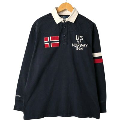 Polo Ralph Lauren 長袖ラガーシャツ　L 90's Polo by Ralph Lauren ラルフローレン 長袖ラガーシャツ L