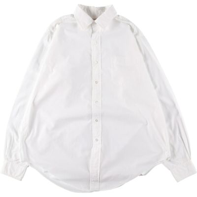 古着 ブルックスブラザーズ Brooks Brothers MAKERS ワイドカラー 長袖 コットンシャツ USA製 メンズL相当 /eaa499811 【中古】 【241104】