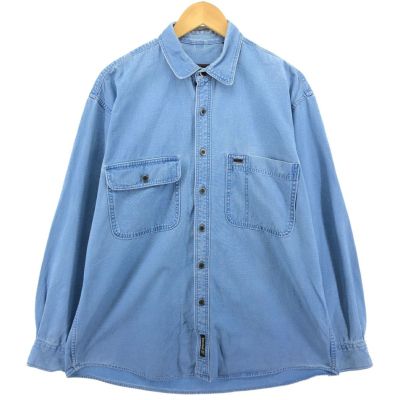 古着 90年代 ティンバーランド Timberland 長袖 デニムシャツ メンズM相当 ヴィンテージ /eaa499686 【中古】 【241104】