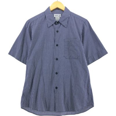 古着 アニエスベー agnes b. 半袖 コットン チェックシャツ メンズM相当 /eaa543714 【中古】 【250502】