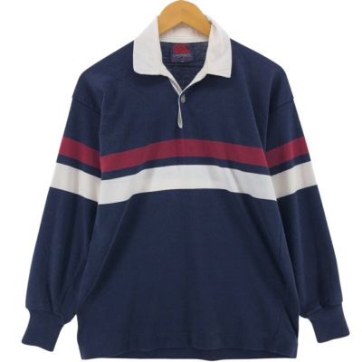 古着 90年代 カンタベリー CANTERBURY ボーダー柄 長袖 ラガー