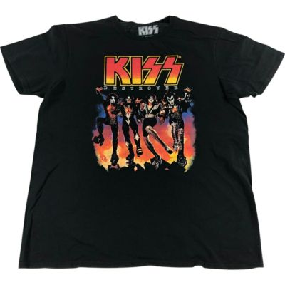 KISS キッス バンドTシャツ 1979ツアー 半袖 黒 Amazon.com: Kiss Distressed Dynasty Tour 1979 Print Men's