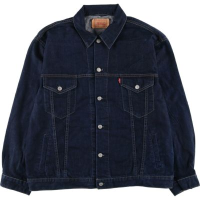 古着 濃紺 リーバイス Levis デニムジャケット Gジャン メンズXXL相当