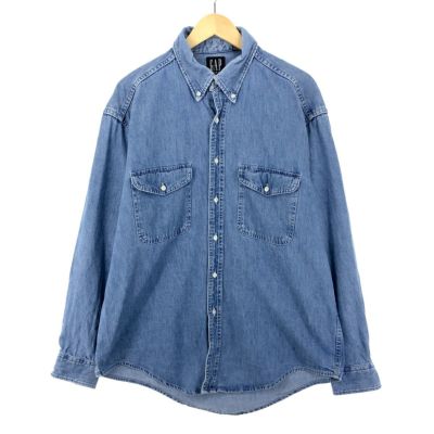 古着 90年代 ギャップ GAP DENIM オールドギャップ 長袖 デニムシャツ