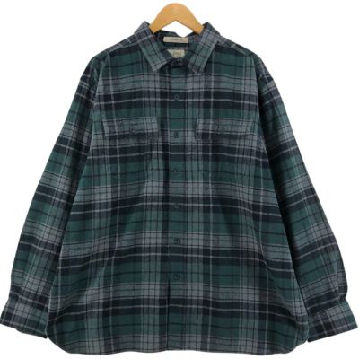古着 エルエルビーン L.L.Bean TRADITIONAL FIT 長袖 ヘビーネルチェックシャツ メンズXL相当 /eaa538267 【中古】 【250419】