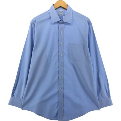 古着 ブルックスブラザーズ Brooks Brothers Est.1818 SLIM FIT ワイドカラー 長袖 コットンシャツ メンズL相当 /eaa538701 【中古】 【250421】