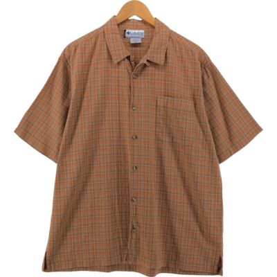 古着 00年代 コロンビア Columbia 半袖 コットン チェックシャツ