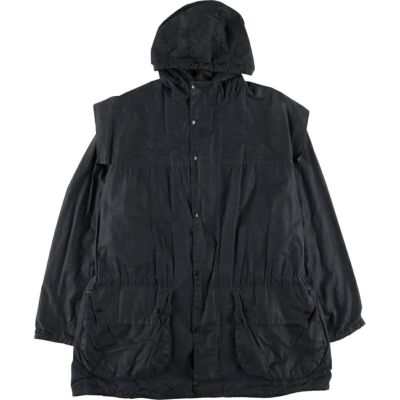 古着 90年代 バブアー Barbour DURHAM ダーハム 旧3ワラント フード 