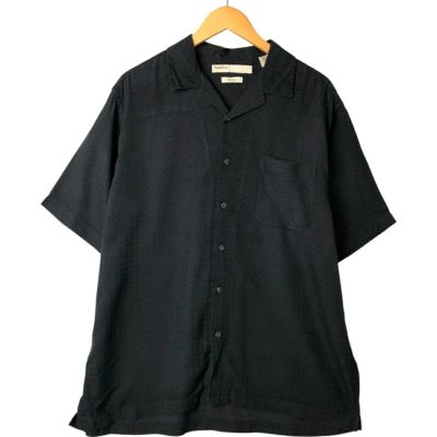古着 Country Club 総柄 半袖 オープンカラー シャツ ボックス