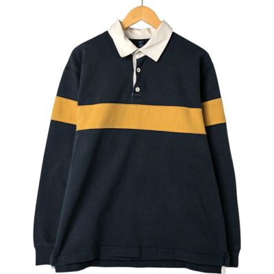 古着 ギャップ GAP ボーダー柄 長袖 ラガーシャツ メンズL相当 ヴィンテージ /eaa547965 【中古】 【250510】 【NL2503】