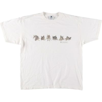 古着 コロンビア Columbia 魚柄 半袖 プリントTシャツ USA製 メンズXL相当 /eaa527585 【中古】 【250510】