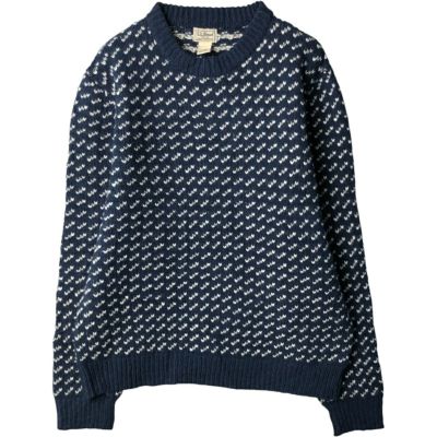 古着 90～00年代 エルエルビーン L.L.Bean バーズアイ柄 ラムウール