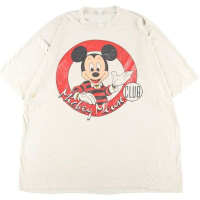 80~90年代 DISNEY CHARACTER FASHIONS MICKEY MOUSE ミッキーマウス キャラクタープリントTシャツ USA製 メンズXXL ヴィンテージ /eaa328669