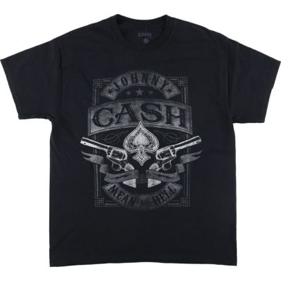 JOHNNY CASH ジョニーキャッシュ バンドTシャツ M 00s Johnny Cash ジョニー キャッシュ バンドTシャツ M 黒