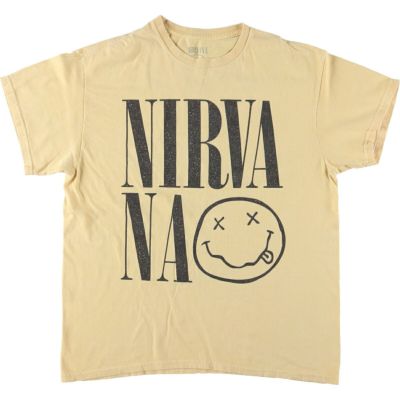 古着 NIRVANA ニルヴァーナ バンドTシャツ バンT メンズL相当