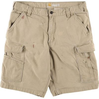 Carhartt カーハート W38 カーゴショーツ カーゴハーフパンツ 古着 古着 カーハート Carhartt RELAXED FIT ダック カーゴショーツ