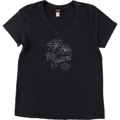 古着 ハーレーダビッドソン Harley-Davidson 刺繍 モーター