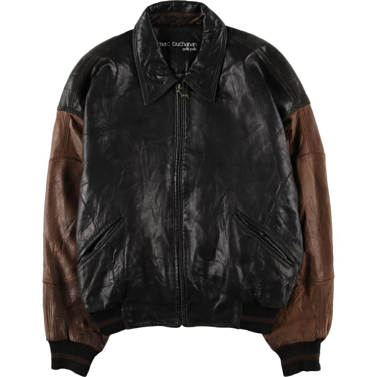 古着 DANIER 中綿入り レザーブルゾンタイプ メンズL相当 /eaa528451  