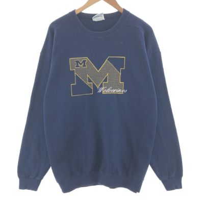 古着 リー Lee SPORT MICHIGAN ミシガン大学 カレッジスウェットシャツ