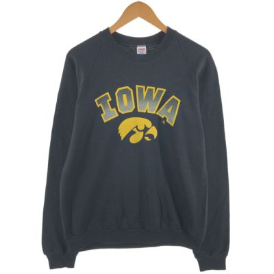 古着 80年代 ラッセル Russell JERZEES ジャージーズ IOWA アイオワ大学 カレッジスウェットシャツ トレーナー USA製 メンズXL相当 ヴィンテージ /eaa402841 【中古】 【241109】