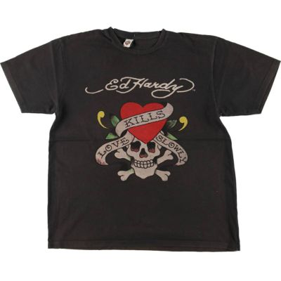 古着 lost ドクロ柄 スカル柄 サーフ スケートTシャツ メンズXL