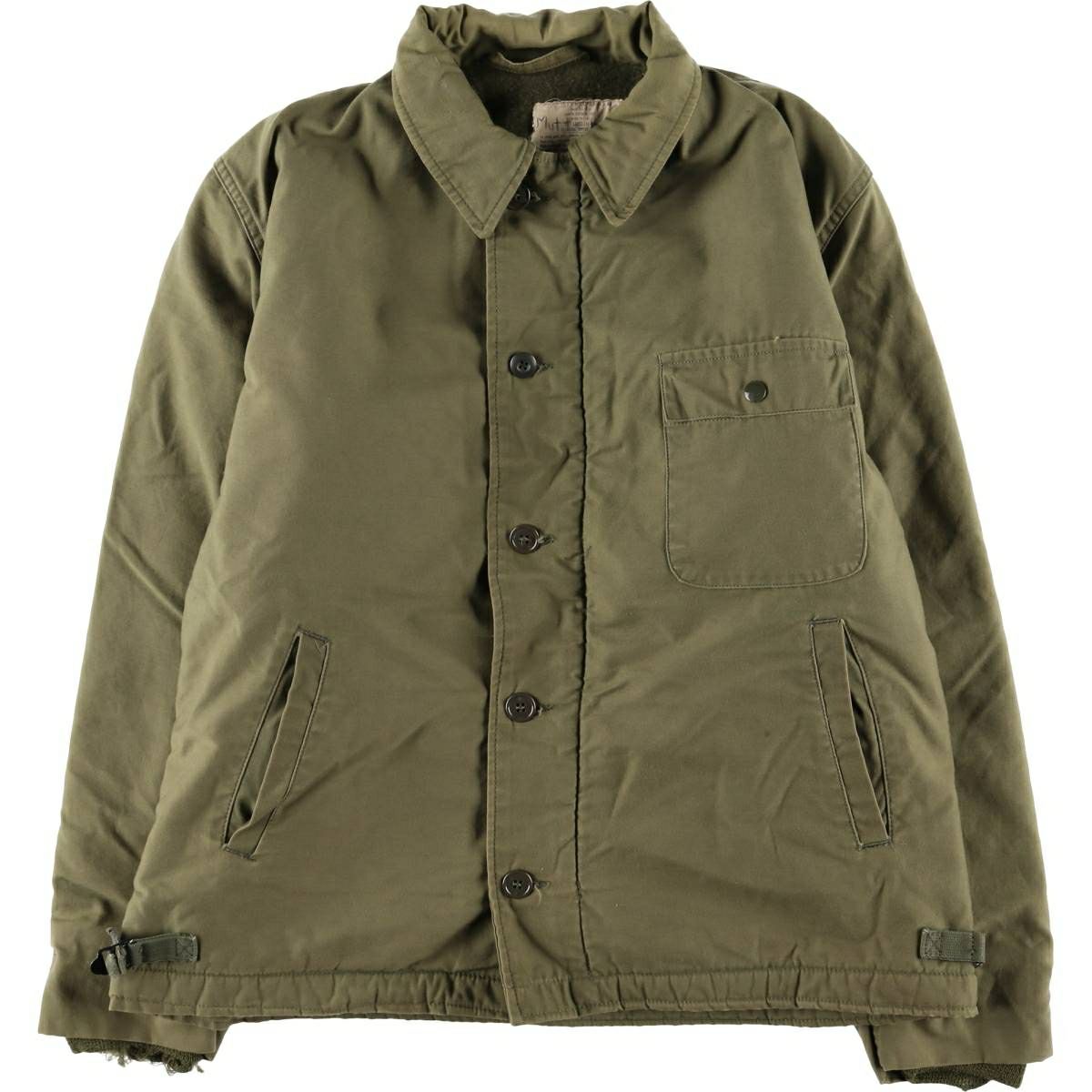 古着 70年代 米軍実品 U.S.NAVY A-2 ミリタリー デッキジャケット USA