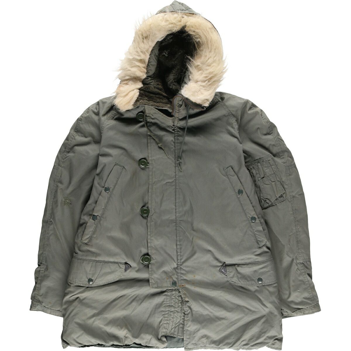 古着 80年代 米軍実品 N-3B ミリタリー フライトジャケット USA製
