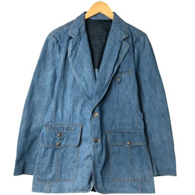 古着 リー Lee カットオフ ペイント デニムベスト レディースM