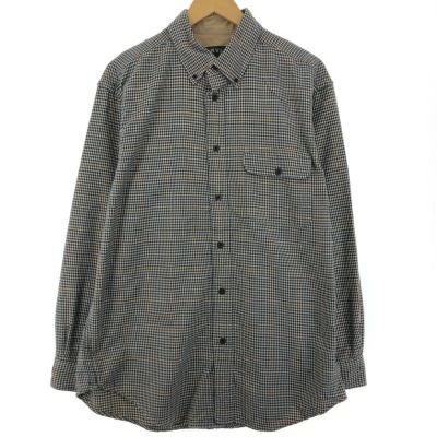 90s LANDS'END ランズエンド/ヴィンテージ/ネルシャツ チェック柄 長袖 ボタンダウン /L/レッド｜Yahoo!フリマ（旧PayPayフリマ）