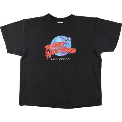 古着 PLANET HOLLYWOOD プラネットハリウッド アドバタイジングT