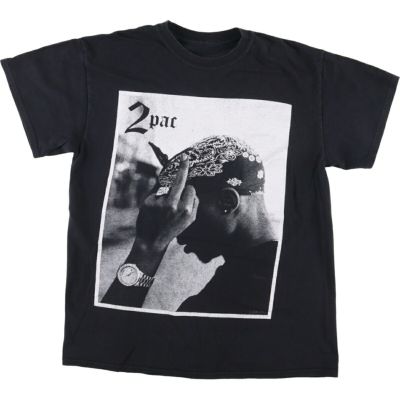 古着 2pacトゥーパック ラップTシャツ ラップT メンズL相当