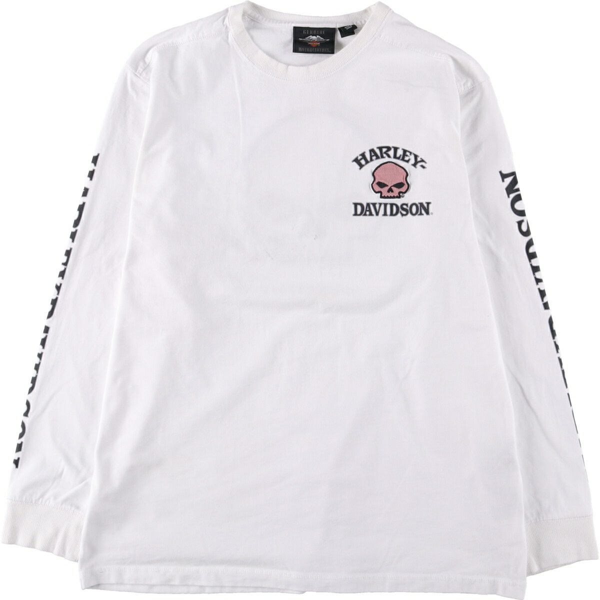 古着 ハーレーダビッドソン Harley-Davidson ドクロ柄 スカル柄 ロング