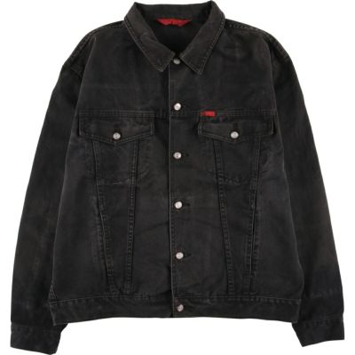 古着 リークーパー LeeCooper ブラック デニムジャケット Gジャン メンズXXL相当 ヴィンテージ /eaa549505 【中古】 【250512】