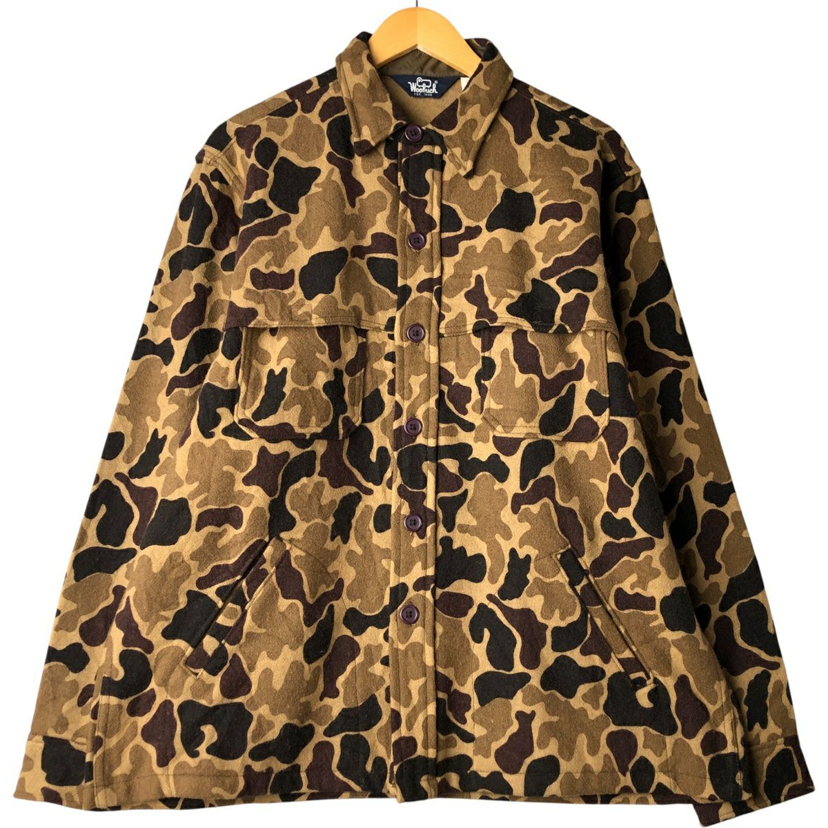 古着 80年代 ウールリッチ WOOLRICH ダックハンターカモ ウール