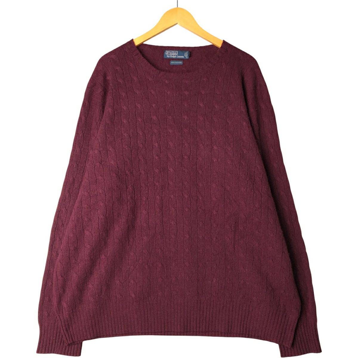 古着 ラルフローレン Ralph Lauren POLO by Ralph Lauren ケーブル編み