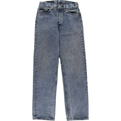 古着 90年代 リーバイス Levis 501-0165 ケミカルウォッシュ ストレートデニムパンツ USA製 レディースL(w28)相当 ヴィンテージ /eaa511742 【中古】 【250512】 【Elulu/エルル】