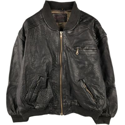 aor エオーアール ミリタリーブルゾン メンズ 【古着】【中古】 古着 80年代 YORN レザーブルゾン メンズM相当 ヴィンテージ