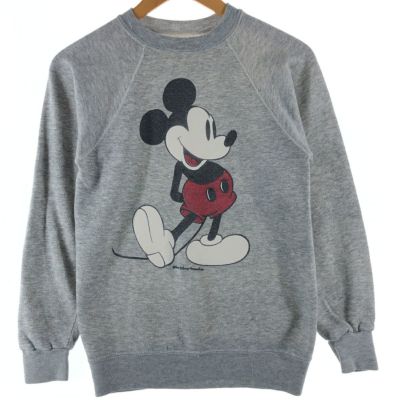 古着 ~90年代 MICKEY MOUSE ミッキーマウス キャラクタースウェットシャツ トレーナー レディースS相当 ヴィンテージ /eaa502384 【中古】 【241111】 【ADEL/アデル】
