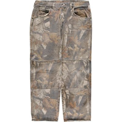 古着 ラングラー Wrangler 迷彩柄 リアルツリーカモ ダブルニー