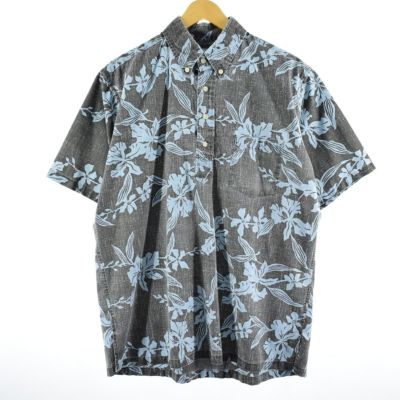 80~90年代 Kahala ハワイアンアロハシャツ 総柄 ハワイ製 メンズL ヴィンテージ /eaa349150