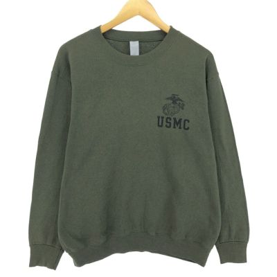 【日本製】 CAC 古着 USMC プリントスウェットシャツ アメリカ海兵隊 トップス