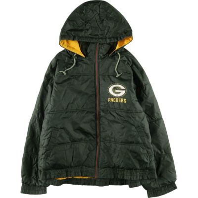 古着 90年代~ FANS GEAR NFL GREEN BAY PACKERS グリーンベイパッカーズ 中綿パーカー パファージャケット メンズL相当  ヴィンテージ /eaa454764 【中古】 【241111】 | 古着屋JAM（ジャム）