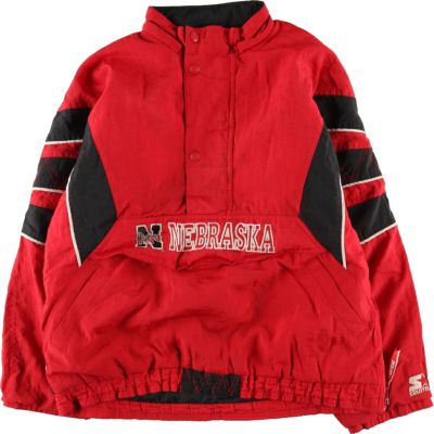 古着 90年代 スターター Starter カレッジ 中綿アノラックパーカー