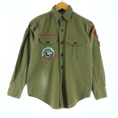 古着 60年代 BOY SCOUTS OF AMERICA 長袖 ボーイスカウトシャツ