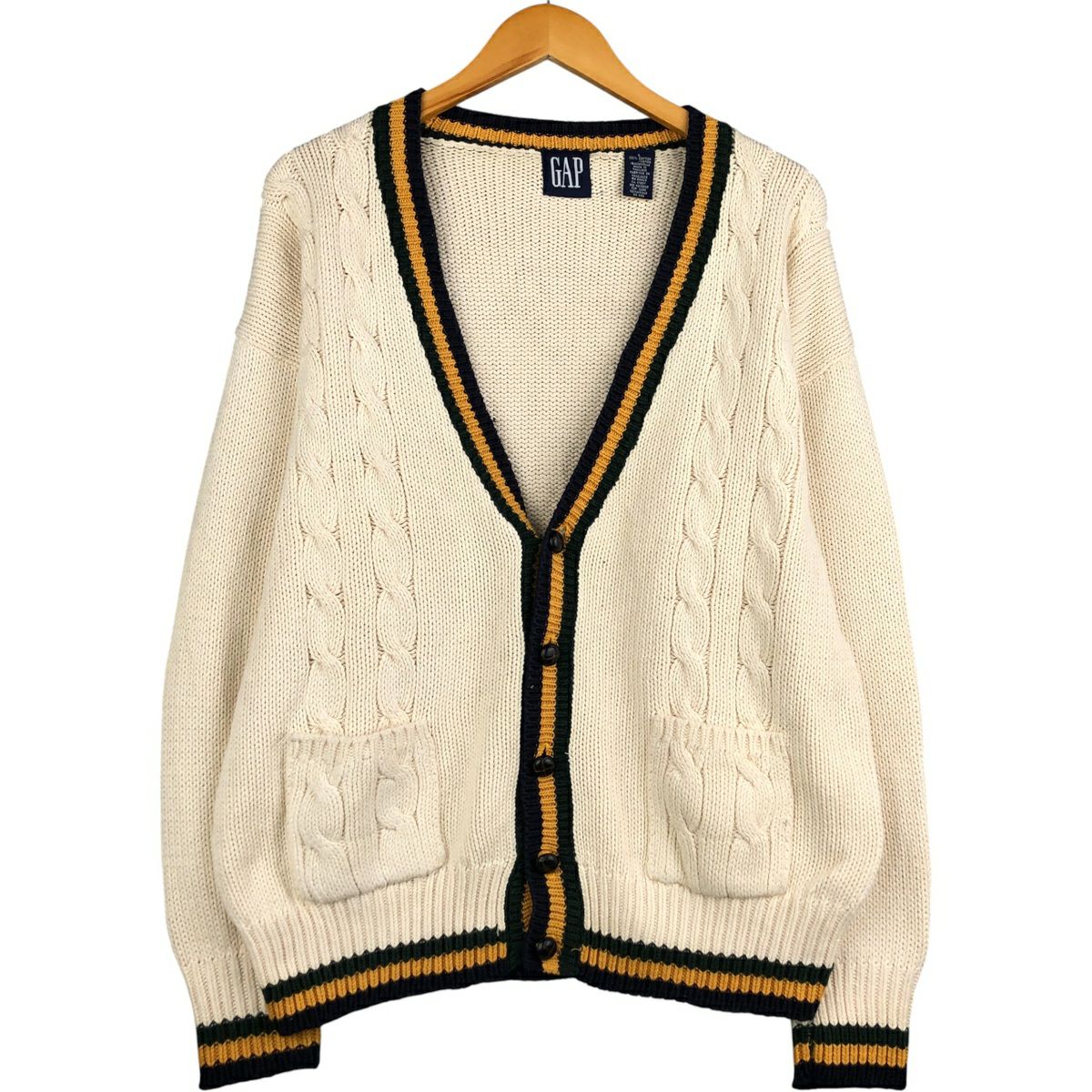 古着 90年代 ギャップ GAP オールドギャップ ケーブル編み コットン