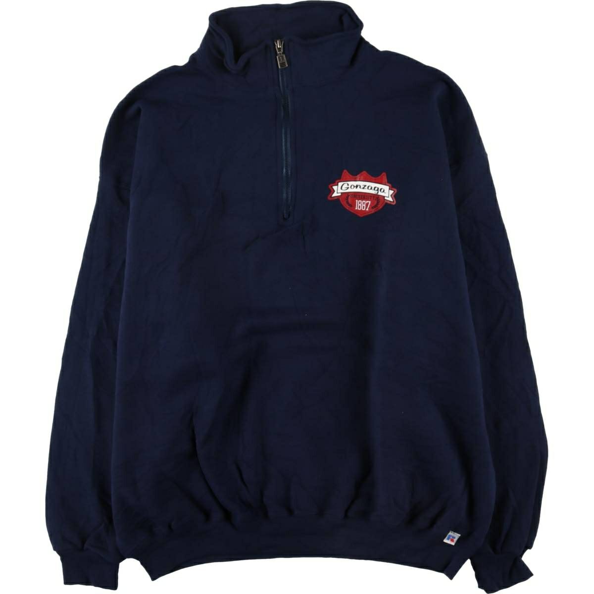 古着 ラッセル Russell ATHLETIC ハーフジップスウェットシャツ